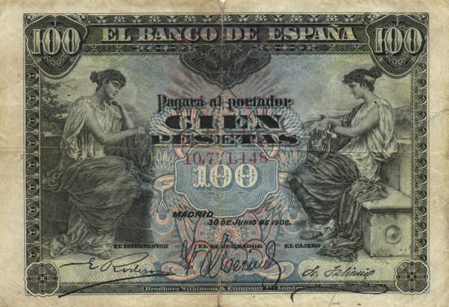 100 Pesetas 30.6.1906